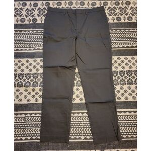 Mens dark gray express trouser pants Size 33x30